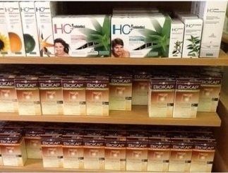 Esposizione prodotti di erboristeria