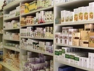 Esposizione prodotti di erboristeria