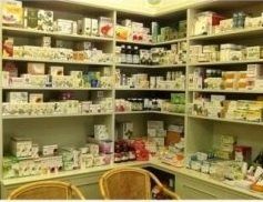 Esposizione prodotti di erboristeria