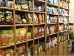 Esposizione prodotti di erboristeria