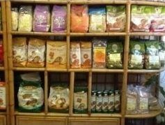 Esposizione prodotti di erboristeria