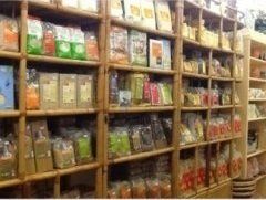Esposizione prodotti di erboristeria