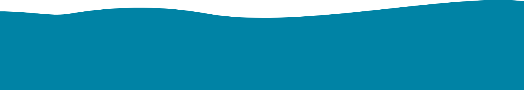 A blue background with a white wave on it.