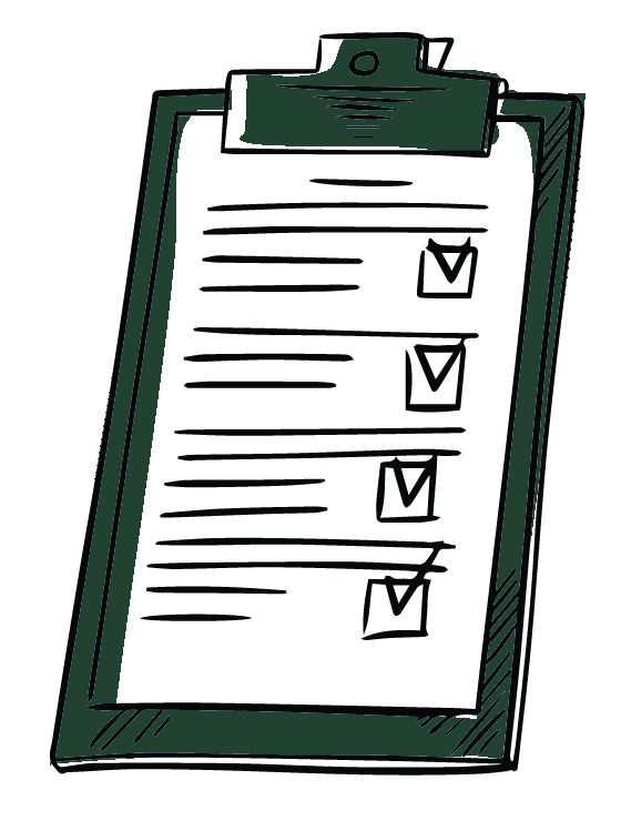 Person filling out paperwork