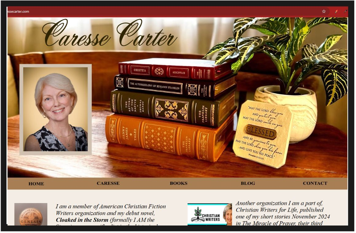 Caresse Carter website