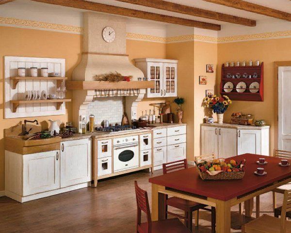 cucina con cappa d-areazione