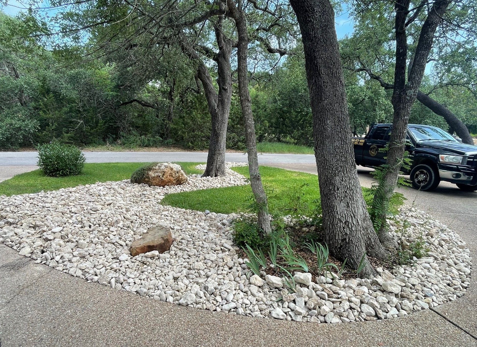 Dry riverbed in landscape