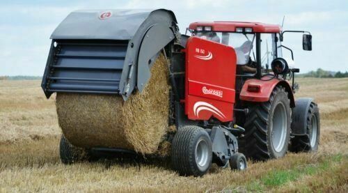 Red Enorossi With Hay Baler — Inland 4WD & Tractors In Wauchope, NSW