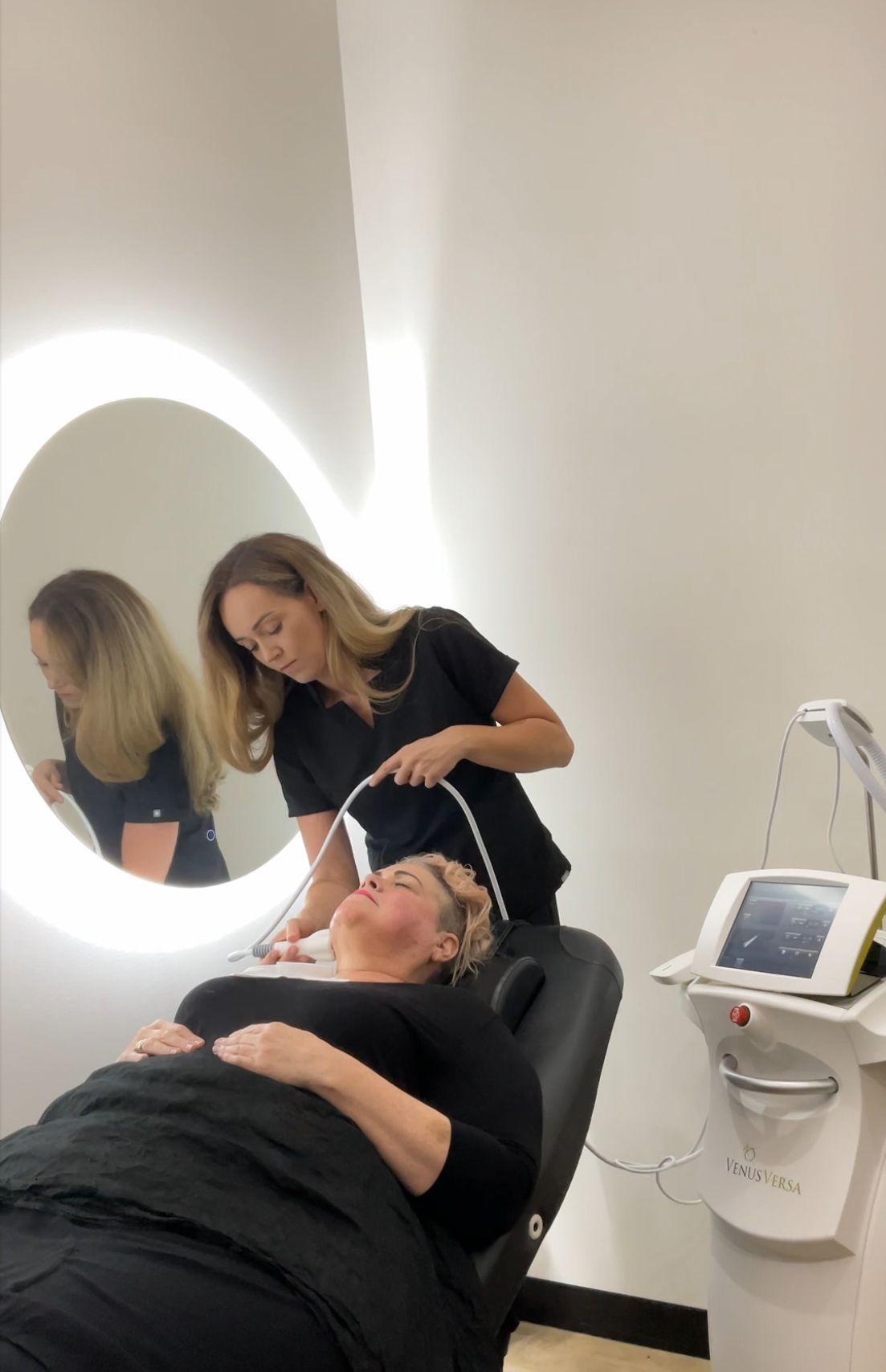 A Close Up of a Person's Neck With Red Spots on It — Nurose Aesthetics in Nundah, QLD