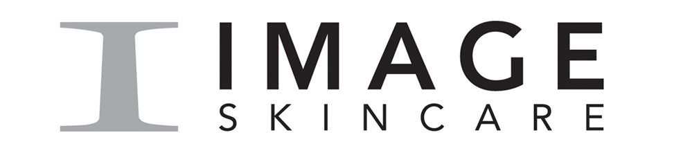 A black and white logo for image skincare