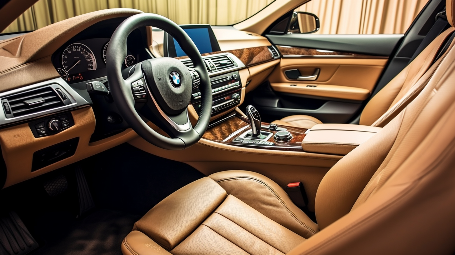bmw 7 series  with saddle brown interior freshly detailed, polished, and cleaned