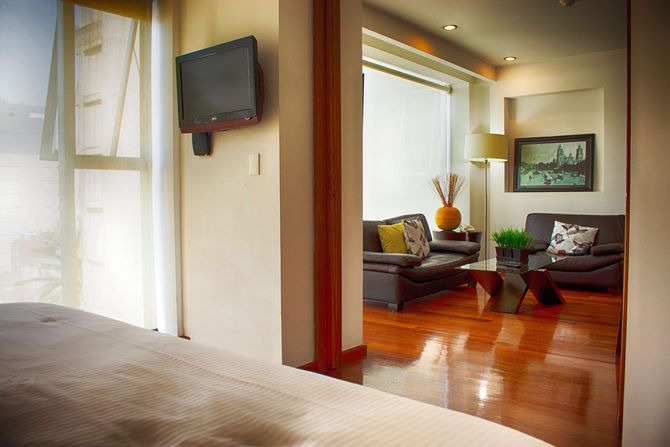 Foto cocina suites aura cdmx