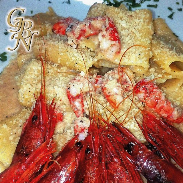Pasta con gamberi