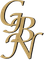 Logo monogramma CBR intrecciato in oro con lettere serif su sfondo bianco
