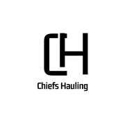 Black CH monogram logo with the text “Chiefs Hauling” below it.