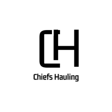 Black CH monogram logo with the text “Chiefs Hauling” below it.