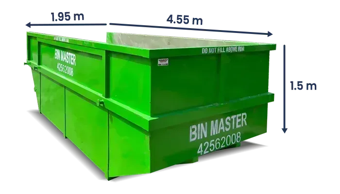 12m skip bin from Bin Master Wollongong