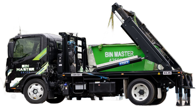 side profile of a skip truck from Bin Master