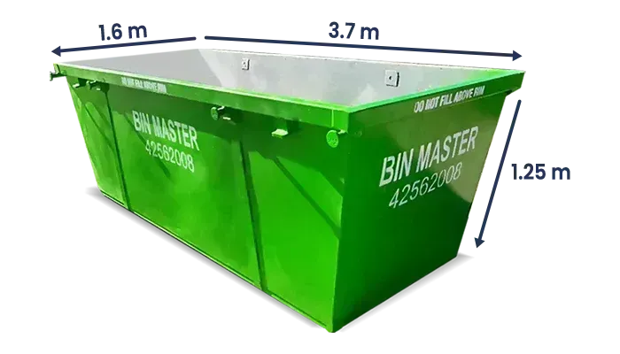 6m skip bin from Bin Master