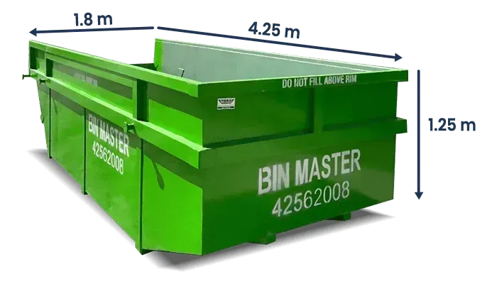 8m skip bin from Bin Master