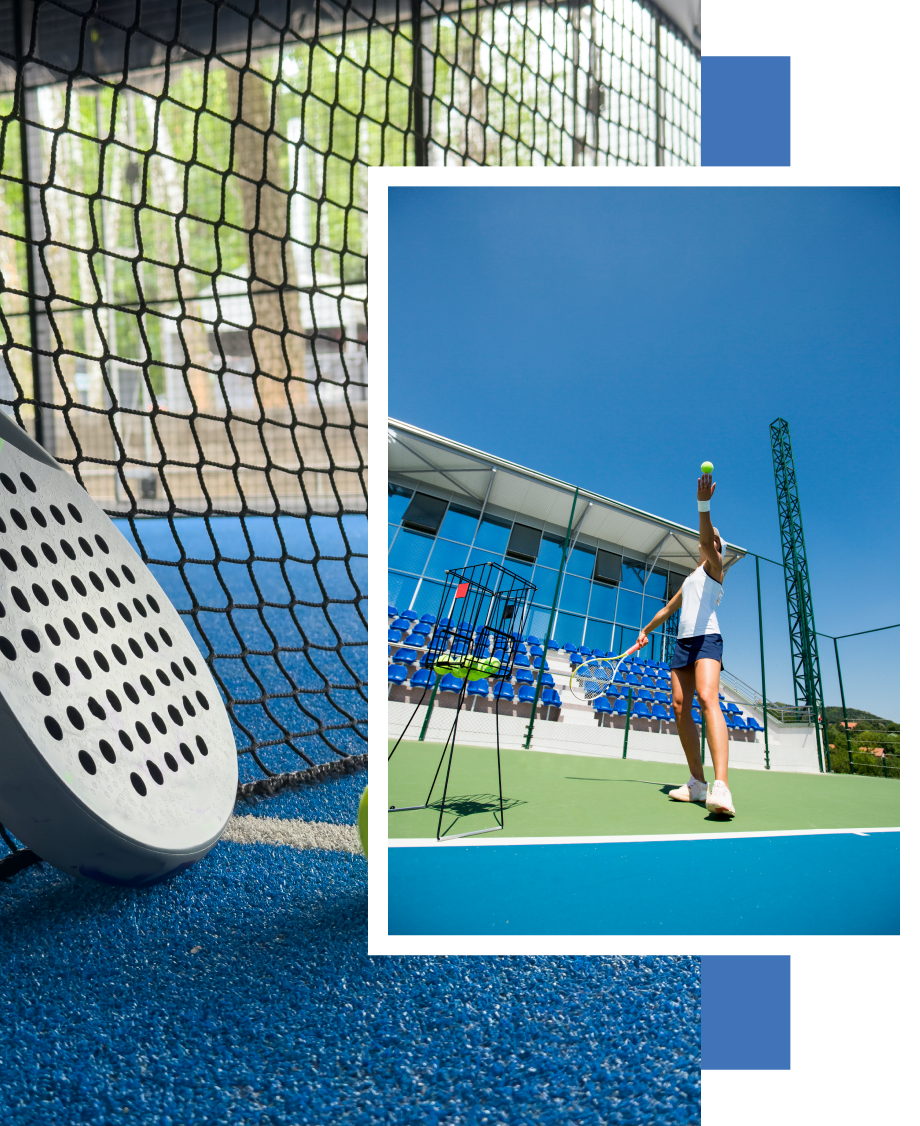 A man and a woman are walking on a tennis court