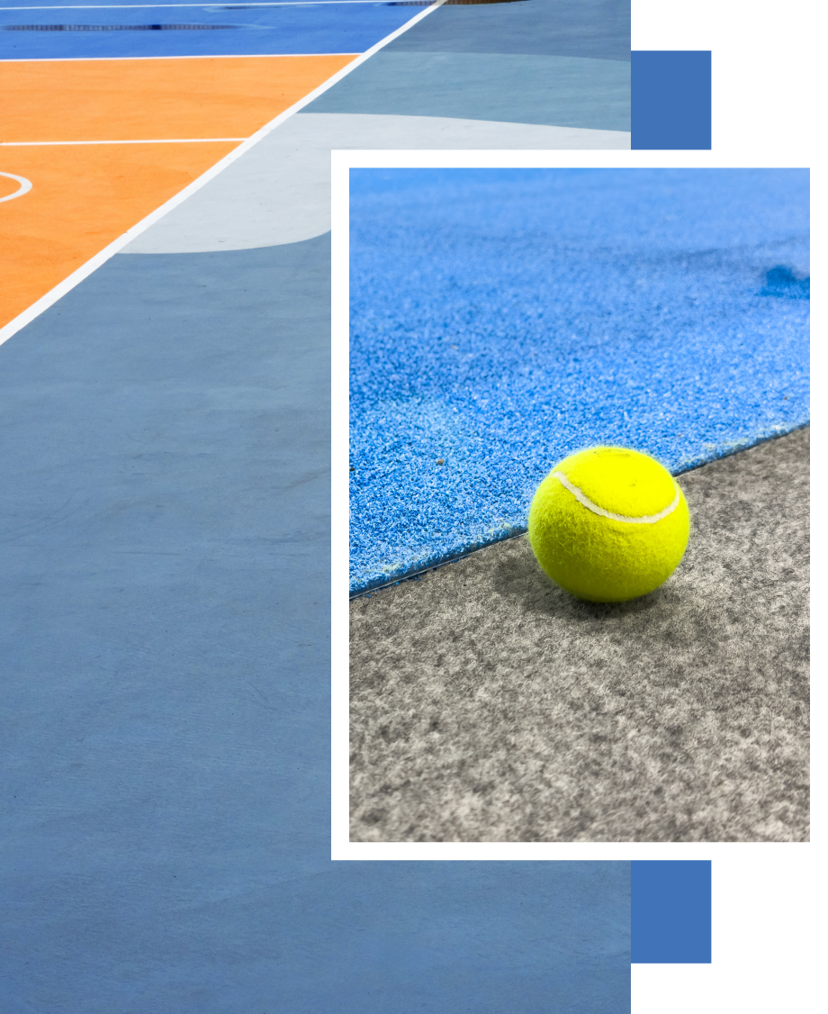 A man and a woman are walking on a tennis court