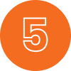 Number 5 is in an Orange Circle