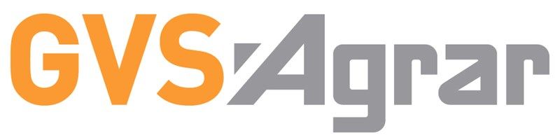 Das Logo von GVS AGRAR ist orange und grau auf weissem Hintergrund.