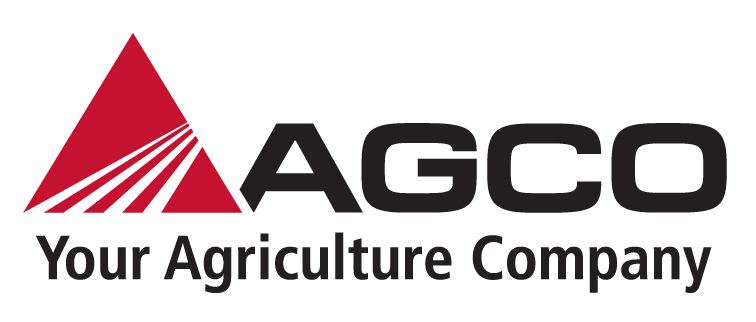 Ein Logo für Ihr Agrarunternehmen Agco mit einem roten Dreieck auf weissem Hintergrund.