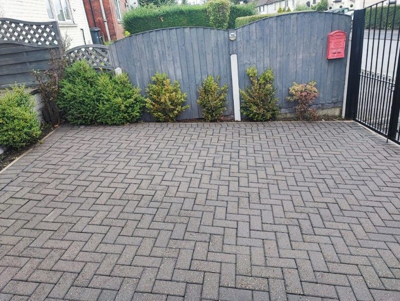 after driveway cleaning services for a block paving driveway in Bradford