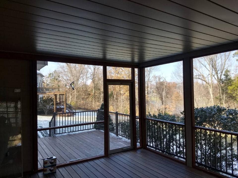 At New Beginnings Construction, we'll repair or build your screened in porch.