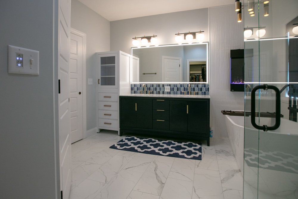 Consider renovating your bathroom counters today with New Beginnings Construction.