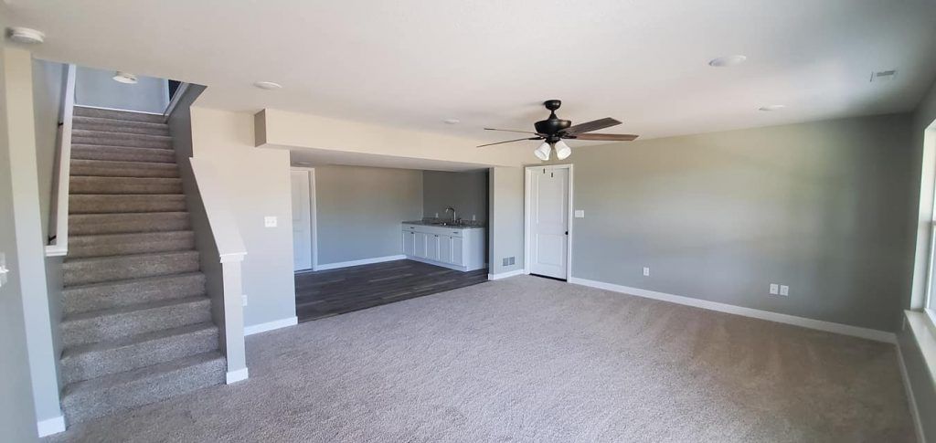 At New Beginnings Construction, we will remodel your basement in Mid-Mo.