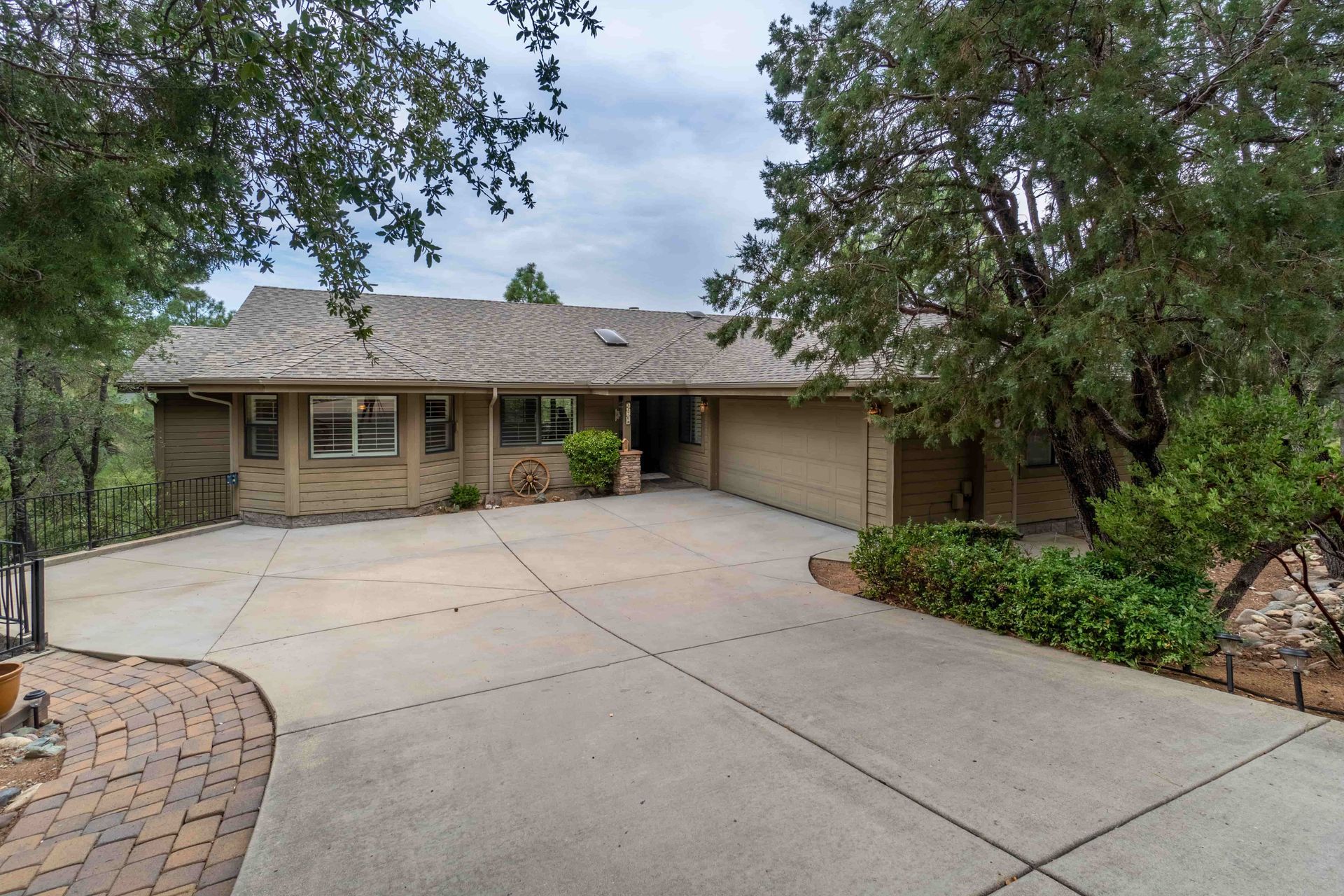 Big House with New Driveway In Front