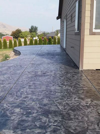 Stamped concrete in Washington for one of our clients