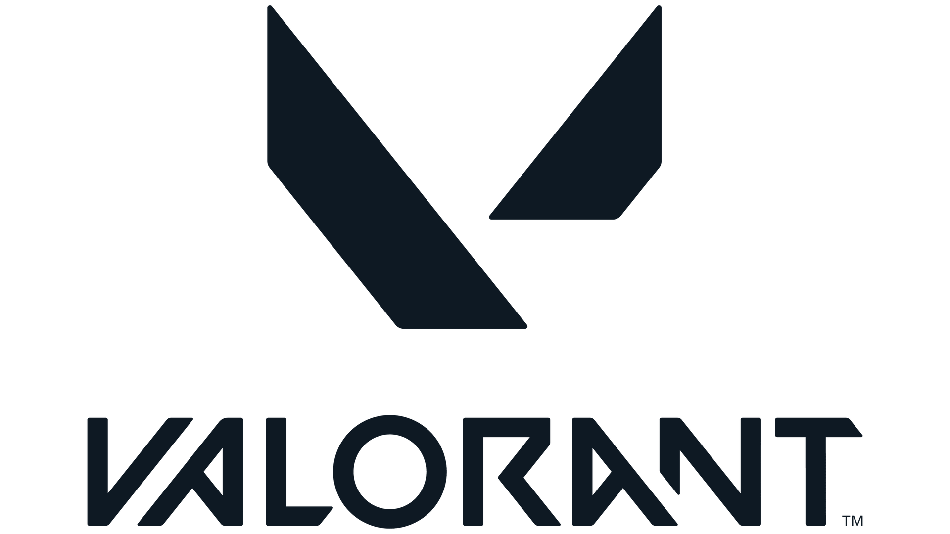 VALORANT logo in black on a white background