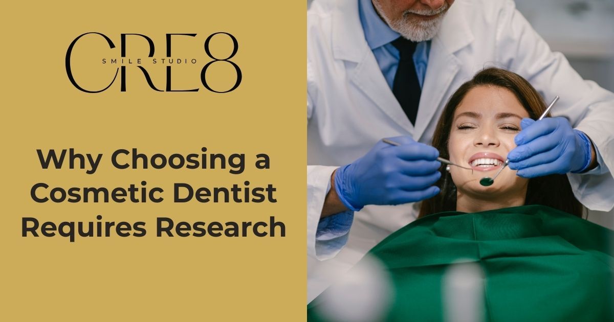 Text overlay on image of dental procedure: 