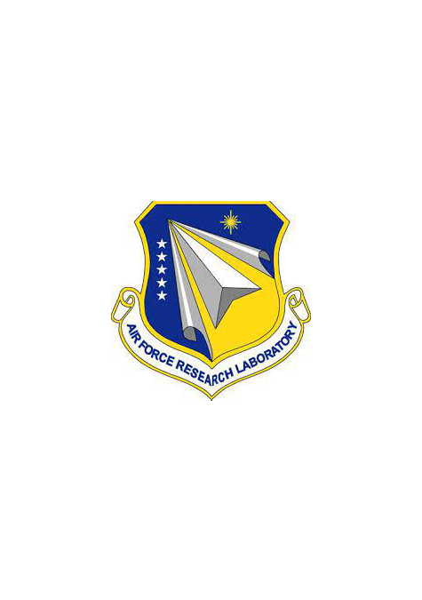 The logo for the air force research laboratory is on a white background.
