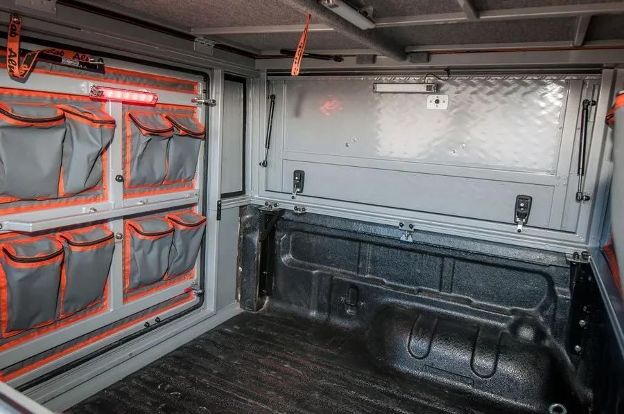 The Inside of a Truck With a Canopy and Lots of Pockets — Whitsunday 4x4 & Automotive In Cannonvale, QLD