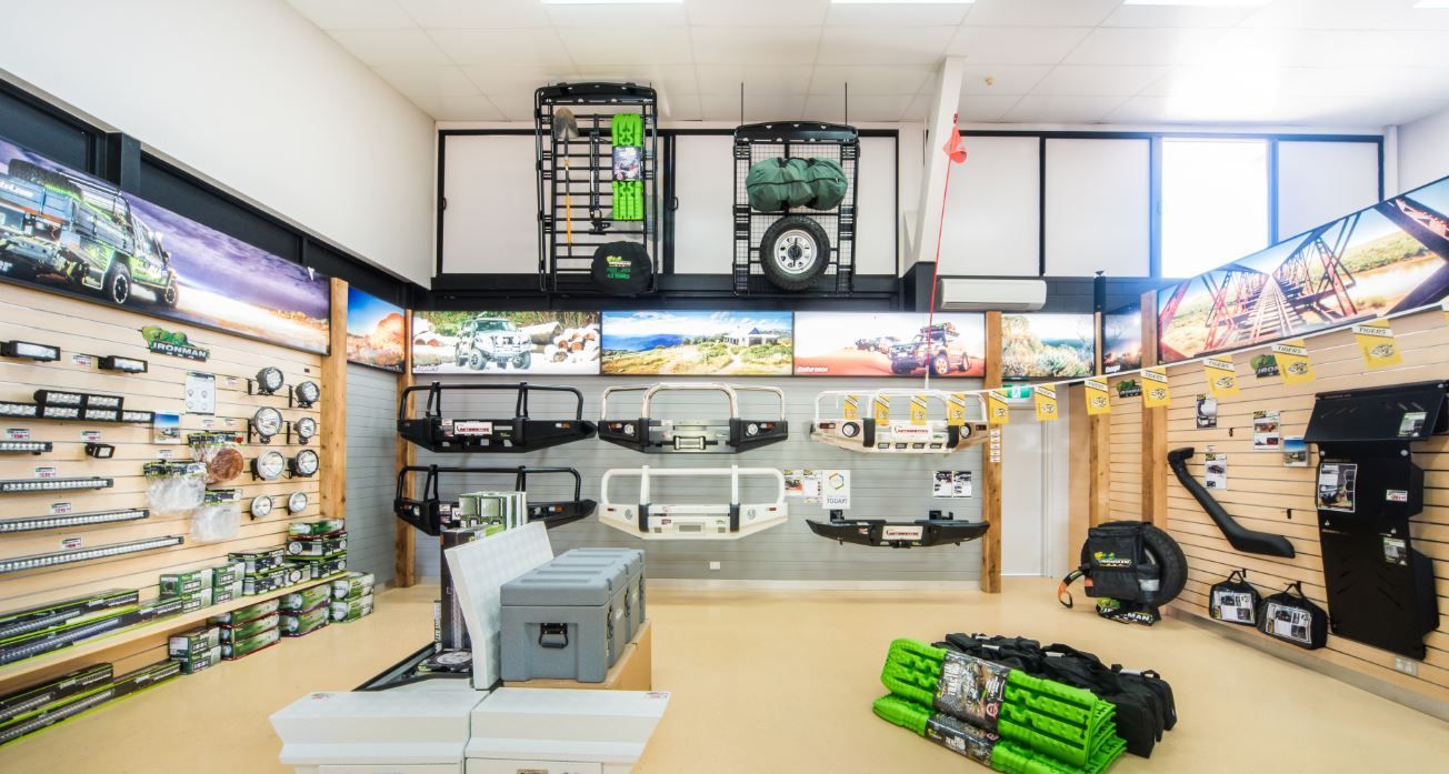 A Store Filled With Lots of Jeep Parts and Accessories — Whitsunday 4x4 & Automotive In Airlie Beach, QLD