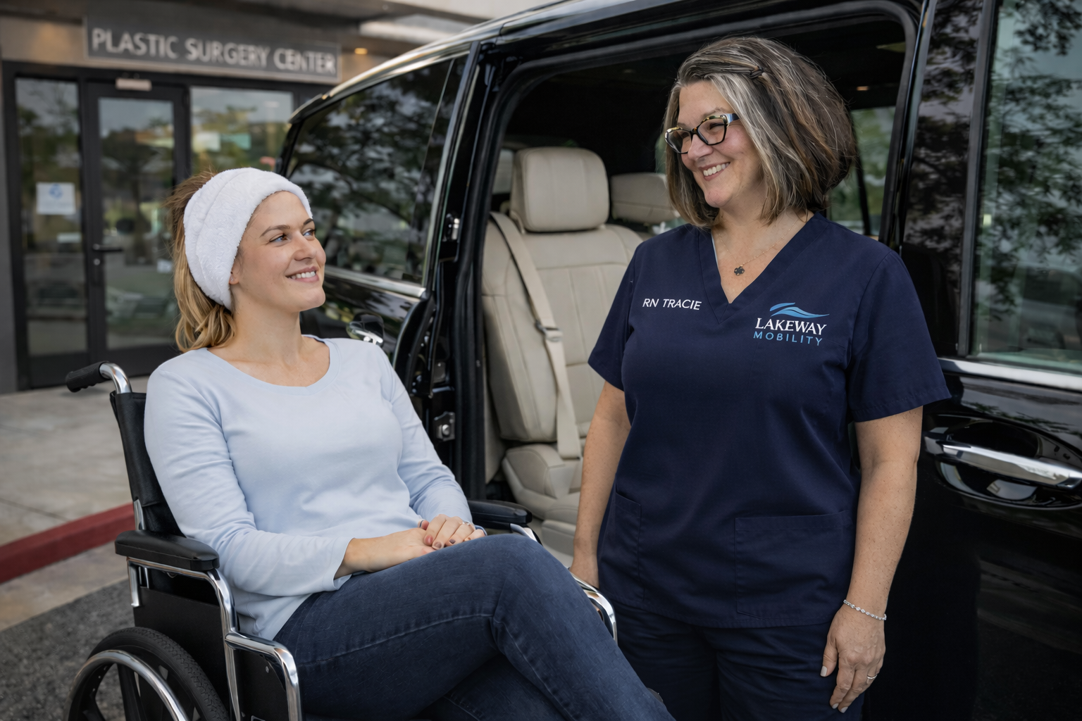 RN-led medical transportation helping patients safely return home after outpatient procedures 
