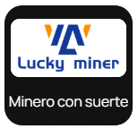 Logotipo de NerdMiner con texto blanco sobre fondo negro y una ilustración de pico.