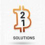 Símbolo naranja de Bitcoin con un