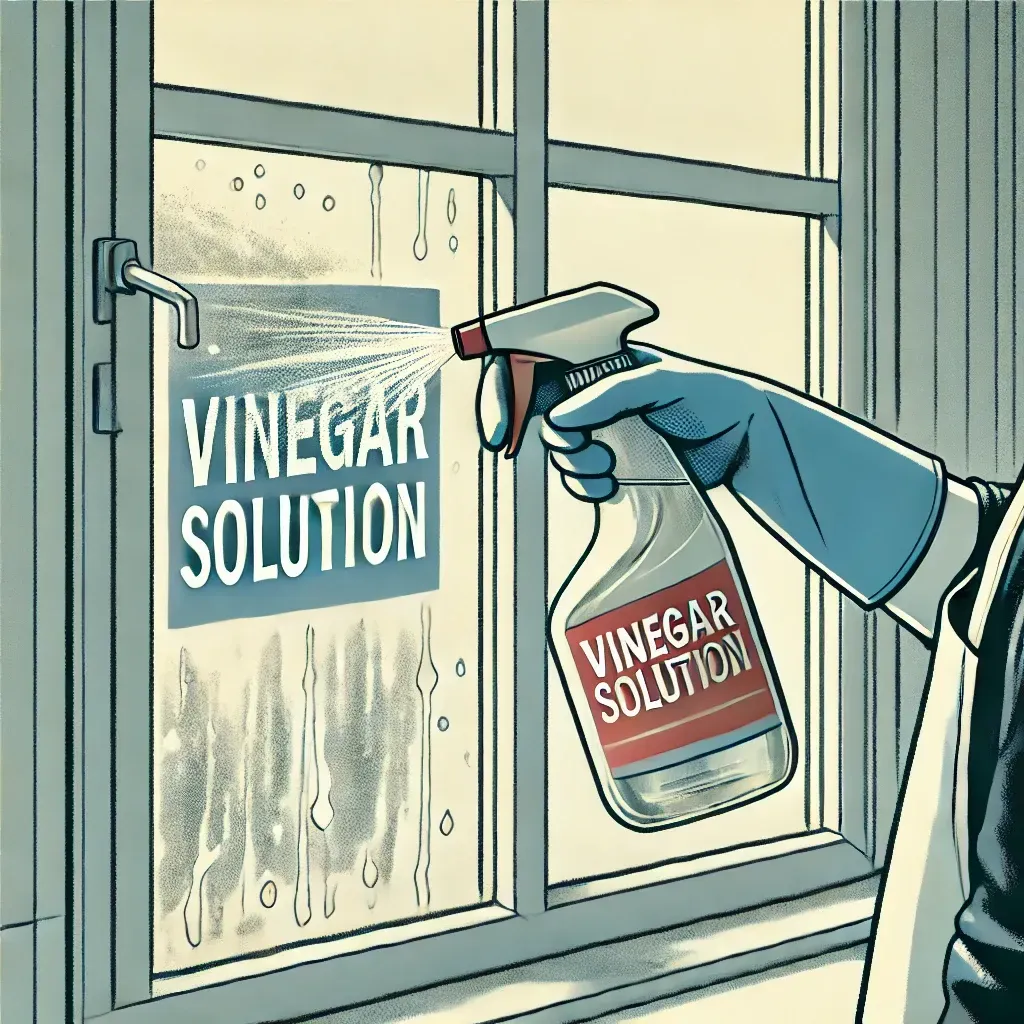 Apply the Vinegar Solution