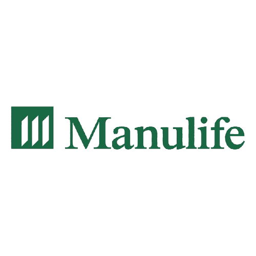 The manulife logo is green and white on a white background.