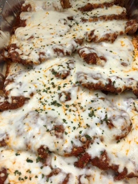 chicken parmigiana tray for catering
