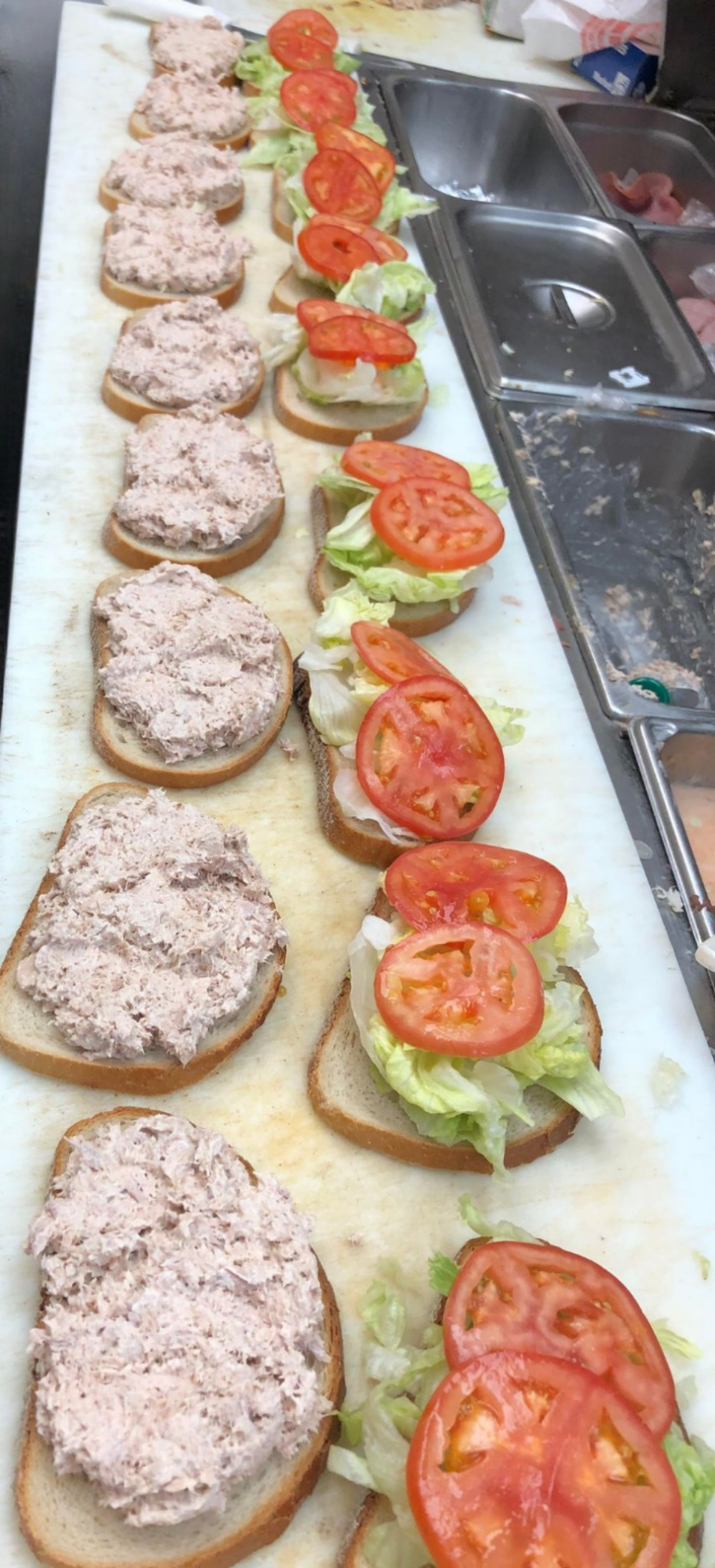 sandwich production line