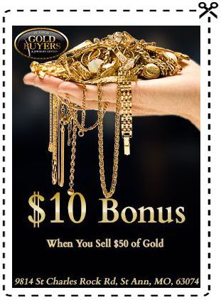 $10 Bonus When You Sell $50 of Gold Coupon