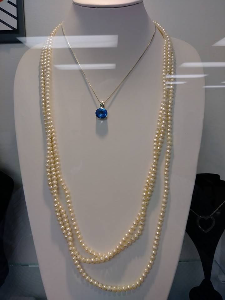 scrap jewelry sitting on a table