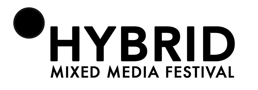 A black logo reading 